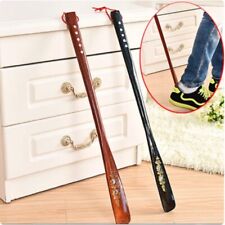 55cm Extra-Long Handled Shoe Horn Hard Wooden Shoe Horn Shoe Spoon Home Tools US picture