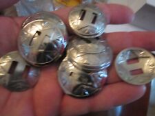 MASSIVE LOT OF VINTAGE METAL BELT MEDALLIONS - NOS - ALL SIZES - 4LBS 10 OZ  picture