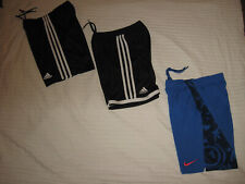 Lot Of 3 Pair Adidas & Nike Boys Athletic Shorts ~ Size M picture