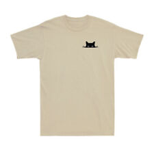Black Cat Shirt Cute Cat Kitten Gift For Cats Lover Pocket Cat Men's T-Shirt picture