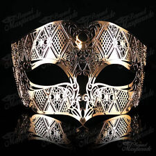 Luxury Light Metal Venetian Masquerade Mask for Men M7156 [Gold] picture