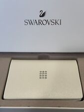Swarovski Crystal White Leather Crystal Studded Business Card Case BNIB picture