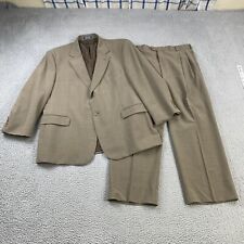 Stafford 2-Piece Suit Mens 46S Jacket Sport Coat + 40x30 Dress Pants Wool picture
