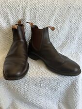 RM Williams  Comfort Leather Boots Rubber Sole Chestnut Brown picture
