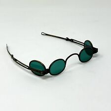 Rare Brass Double Lens 1850s Sunglasses/RailRoad/Protective Spectacles Steampunk picture