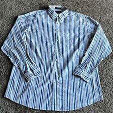 Stafford Signature Long Sleeve Button Down Shirt Size 17 Classic Fit Cotton picture