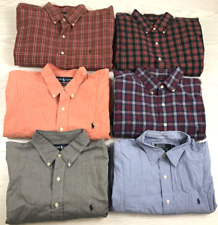 Lot Of 6 Polo Ralph Lauren Button Down Shirts Mens XL Long Sleeve 100% Cotton picture