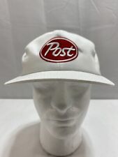 Vintage Post Cereal K-Products Trucker Hat White with Red Logo Patch - Snapback picture