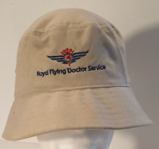 ROYAL FLYING DOCTOR SERVICE (RFDS) Logo Official Bucket Hat Bone Size Large/XL. picture