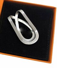 Unique All In One Unisex 925 Sterling Solid Silver Money Clip/Scarf Ring picture