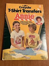 Vintage 1980s Annie T-Shirt Transfers  Little Orphan Annie, Crayola Color In picture