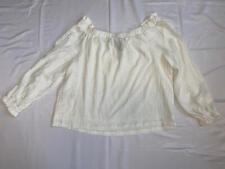 MSRP $50 Inc International Concepts Off-The-Shoulder Eyelet Top White Size Large picture