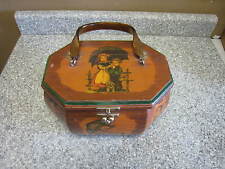 Vintage Wooden Octagon Box / Purse by Evelyn  picture