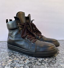 Kris Van Assche Mens Black Leather High Top Sneakers Size US 9.5 / EU 42 picture