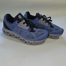 ON Cloudstratus Women Size 7.5 Blue White Athletic Running Shoes Sneakers picture