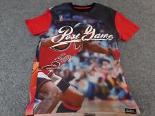Post Game Mens Shirt Medium Red Michael Jordan Lebron James NBA official picture