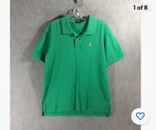 Vintage Polo Ralph Lauren Green Short Sleeve Shirt Size L picture