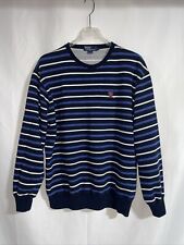 Vintage Polo Sport Ralph Lauren Sweater Mens Blue White Striped Size L picture