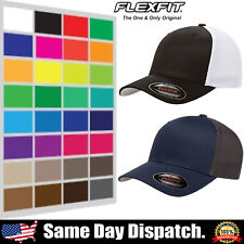 FLEXFIT Adult ORIGINAL Classic Trucker 6-Panel Fitted Baseball Cap Hat 6511 picture