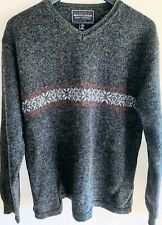 Britches Mens Size Medium Shetland Wool Pullover Sweater Gray picture