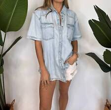 Free People short of it denim shirt for women picture