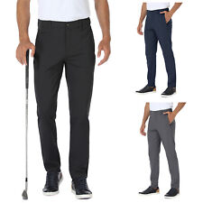 Men's Golf Dress Pants Stretch Waterproof Slim Fit Tapered Casual Chino Workwear picture