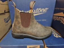 585 Blundstone Chelsea Boots Leather Lined in Rustic Brown Men's Boots NEW/BOX picture