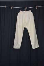 pants 18th 1700 hand made woven wool colonial waist 26 authentic antique  picture