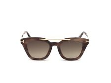 Tom Ford Anna-02 TF575 55K Brown Cat Eye Plastic Sunglasses Frame 49-20-140 picture