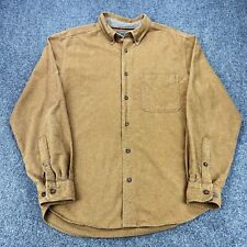 Vintage Woolrich Shirt Mens Medium Wool Button Up Long Sleeve Brown Thick picture