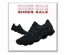 BIG SALE ON CLOUDMONSTER All Black Men's Athletic Training Running Walking Shoes picture