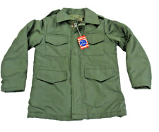 Vintage 1980s Timber King GREEN Military Style Green  Jacket  Size Medium  #CT-9 picture
