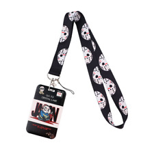 Jason Voorhees Mask Friday The 13th Horror Movie Lanyard With ID Badge Holder picture