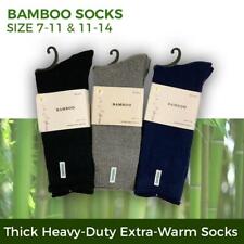 Premium Bamboo Socks Thick Warm Winter Sock Heavy Duty Soft Work Black Navy  picture