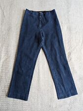 A.P.C. Jeans Women EUR 36 Fits 26x25 Blue Straight Crop Stretch Bareback Paris picture