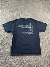 Jack Daniels Shirt Mens Large Black Gray Tennessee Whiskey Short Sleeve FLAW picture