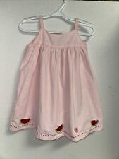 GYMBOREE WATERMELON Light Pink Sundress Embroidery 18-24 Months~ Preowned picture