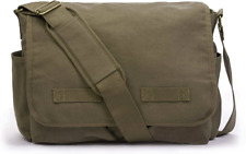 Sweetbriar Classic Vintage Messenger Bag - Large, Olive Drab (Olive Brown)  picture