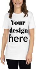 Personalized Custom White Polyester Fit T-Shirt Customized Text Logo Art Image picture
