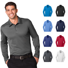 Port Authority K540LS Mens Long Sleeve Polo Silk Touch Performance Sport Golf picture