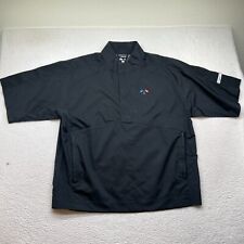 FootJoy FJ Dryjoys Mens Sz XL Short Sleeve Black Hydrolite Golf Polo Shirt Flaw picture