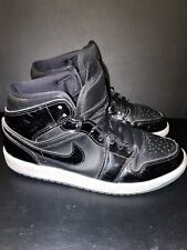 Size 8 - Jordan 1 Mid SE Space Jam Black Icey Bottoms EUC Rare Nike picture