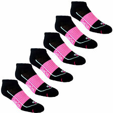 6 Pair Pack SoleTek Cool Running Lite Cushion Sock Black/Pink - Made In The USA picture