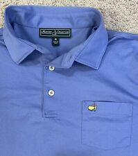 Masters Collection Golf Polo Mens M Blue Pocket Shirt picture
