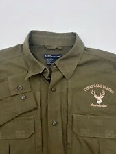 5.11 Tactical Series Long Sleeve Vented Button Down Shirt Green L 72157 picture