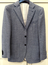SUITSUPPLY 3-Piece Havana Patch Houndstooth Suit in Light Blue picture