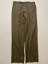 JB Britches 34 x 34 Made in Italy Torino Tobacco Brown 100% Wool Dress Pants picture