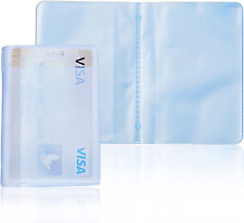Plastic Wallet Insert Credit Card Holder Transparent 10 Page 20 Slots picture