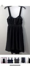 Kimchi Blue Dress Size Small in Black Crepe with Lace  Buttons Urban Outfitters picture