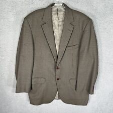 Orvis Sport Coat Mens 42R Brown Black Houndstooth Wool Made in USA Blazer Jacket picture